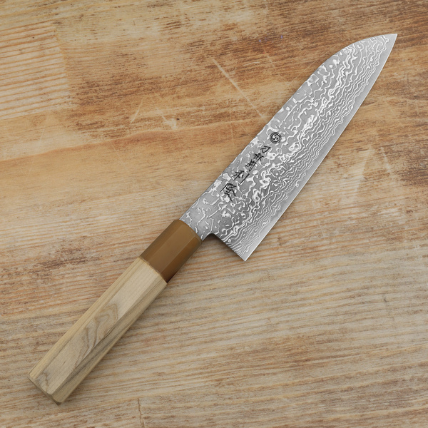Toshitaka SG2 Black Damascus Nóż Santoku 18 cm