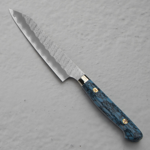Nigara Hamono SG2 Limited Blue Turquoise Nóż Kiritsuke15 cm