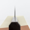 Mutsumi Hinoura Shirogami#2/Iron Black Nóż Santoku 18 cm