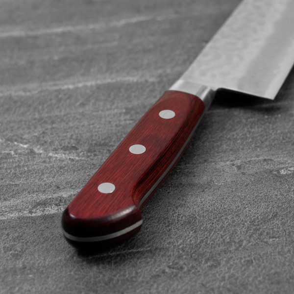 Tsunehisa Aogami Super/SS Migaki Red Nóż Santoku 18 cm