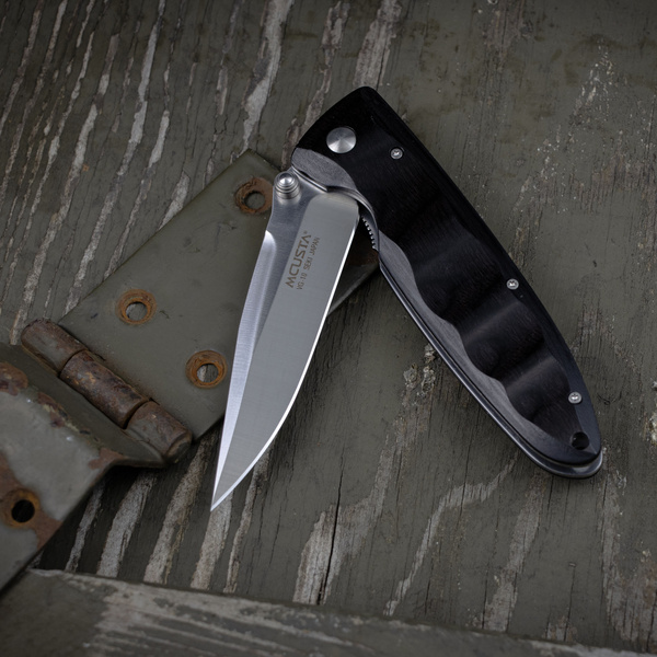 Nóż składany Mcusta Classic Wave Black Pakka VG-10 8 cm