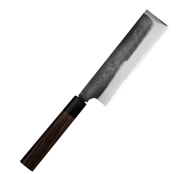 Hideo Kitaoka Shirogami Black Oktagon Nóż Usuba 18 cm