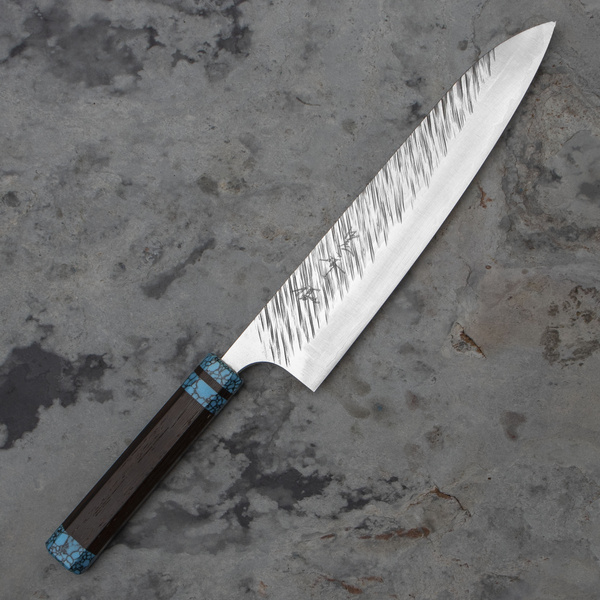 Yu Kurosaki Fujin R2 Turkus Nóż Szefa kuchni 24 cm