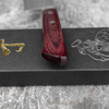 Kunio Masutani VG-10 Damascus Hammered Red Nóż Nakiri 16,5 cm
