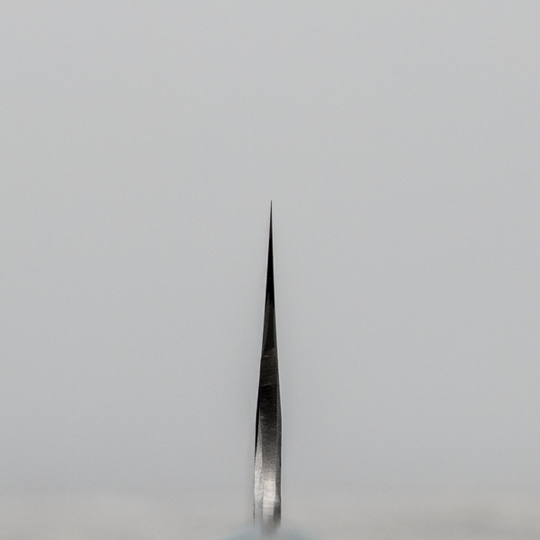 Nigara Hamono SG2 Kurouchi Green Turquoise Nóż Kiritsuke Gyuto 21 cm