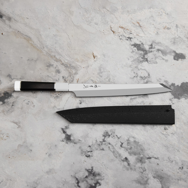 Sakai Takayuki Ginryu Honyaki SW Nóż Kengata Yanagiba 27 cm