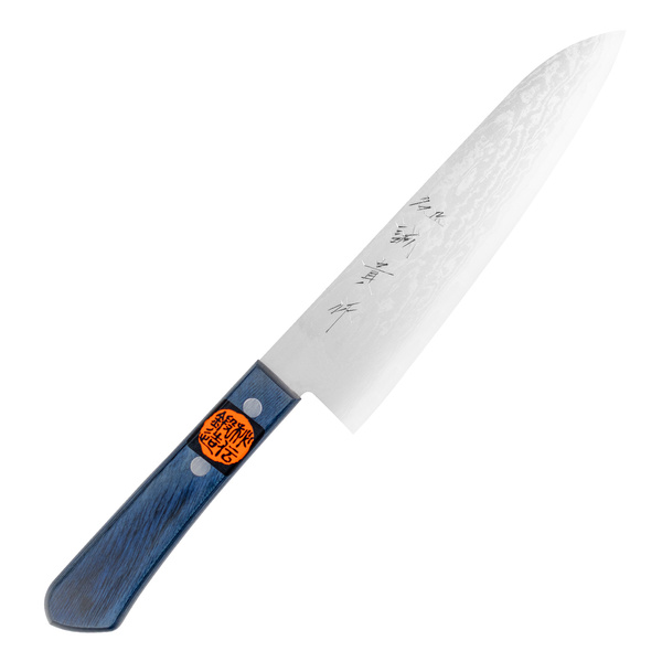 Shigeki Tanaka VG-10 Damascus Blue Nóż Szefa kuchni 18 cm