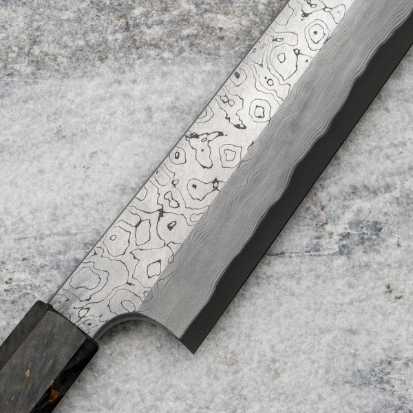Nigara Hamono Anmon Aogami#2 Nóż Kiritsuke Yanagiba 30 cm