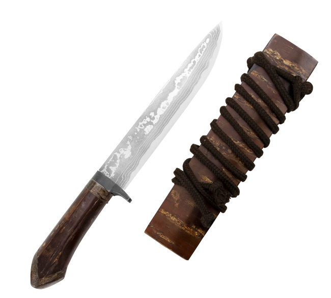 Takeshi Saji Keiryu Shirogami Nóż Outdoor 18 cm