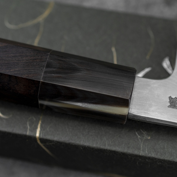 Satoshi Nakagawa Aogami#1/Iron Damascus Nóż Bunka 16,5 cm