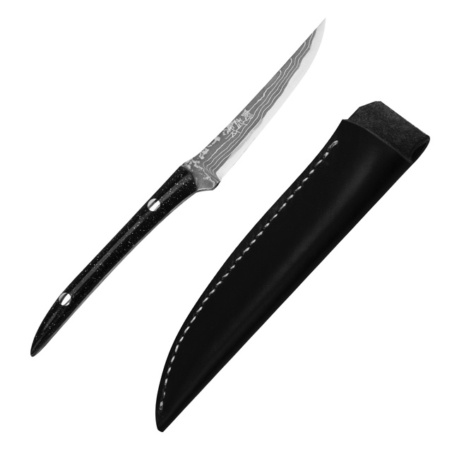 Ryo Nomura Shirogami#2 Damascus Trailing Black