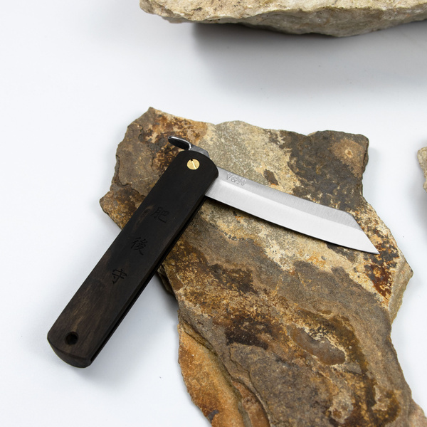 Nóż kieszonkowy Higonokami Kanekoma Drewno Kurogaki VG-10 8 cm