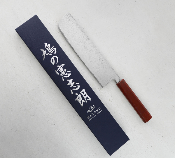 Hatono VG-10 Oktagon Nóz Nakiri 20 cm Red