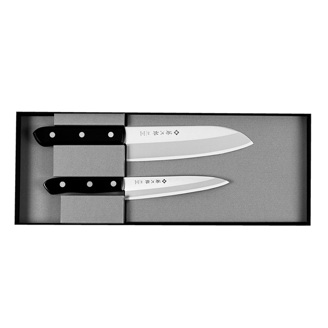Tojiro DP3 Eco Zestaw Nóż Santoku + uniwersalny