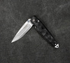 Nóż składany Mcusta Shinra Emotion 2 BK Pakka Damascus VG-10 6,5 cm
