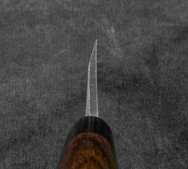 Hideo Kitaoka Shirogami#2 Satin Nóż Deba 16,5 cm