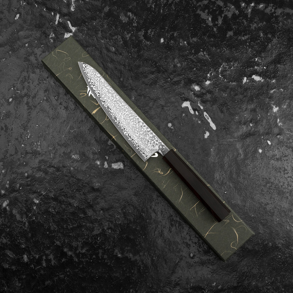 Hatsukokoro Hikari Kurozame SLD Damascus Nóż Szefa kuchni 19,5 cm