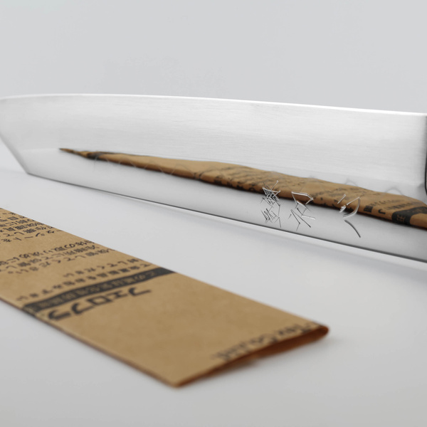 Satoshi Nakagawa Shirogami#3 Honyaki Mirror Nóż Kiritsuke Gyuto 24 cm