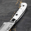 Ryo Nomura Shirogami#2 Damascus DropPoint White