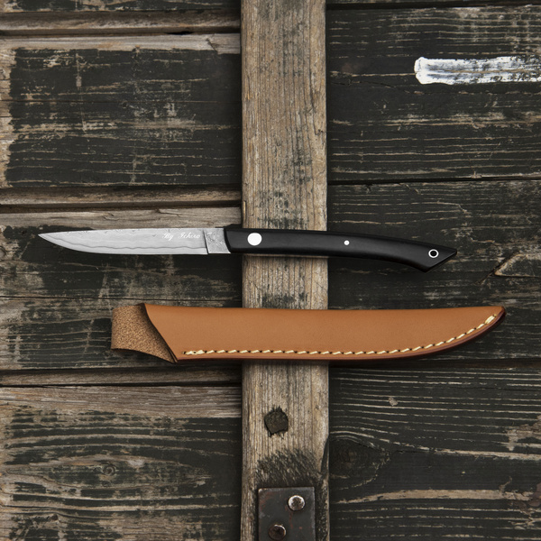 Hattori Medaka 2 Cowry-X Damascus Heban Outdoor 7,7 cm