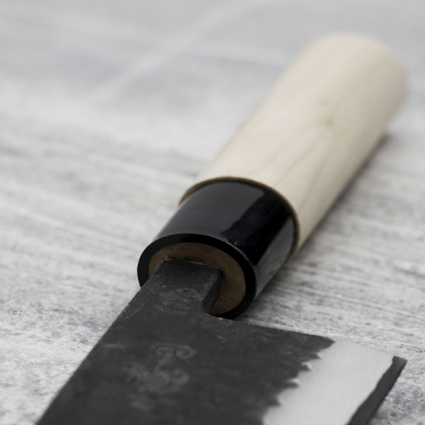 Ittetsu Forge Black Shirogami#2 Nóż Deba 18 cm Leworęczny