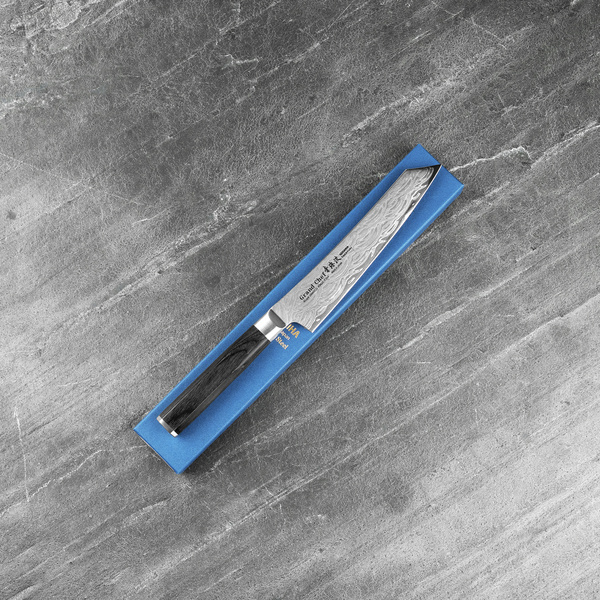 Sakai Takayuki Seigaiha Bohler N685 Damascus Nóż uniwersalny 15 cm