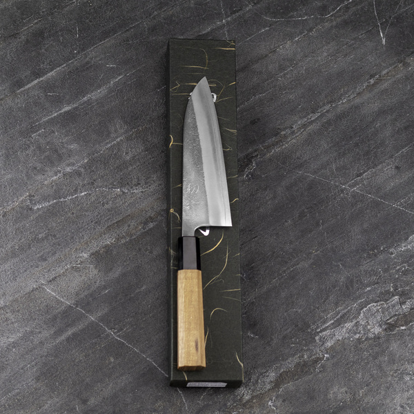 Yoshikane SKD11/SS Nashiji Nóż Santoku 16,5 cm