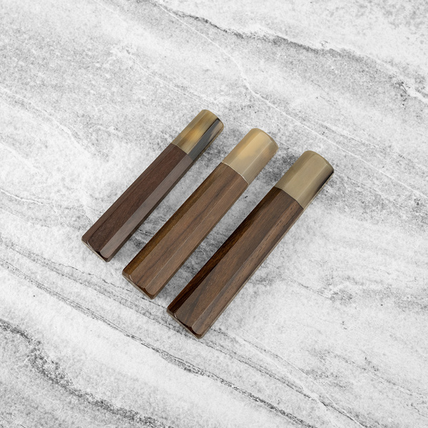 Rękojeść Oktagonalna Rosewood/Buffalo Horn L 14 cm