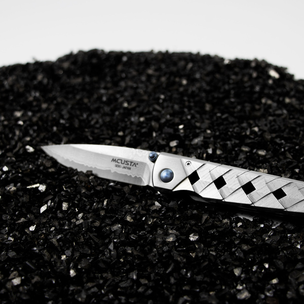 Nóż składany Mcusta Shinra Katana Damascus VG-10 7 cm