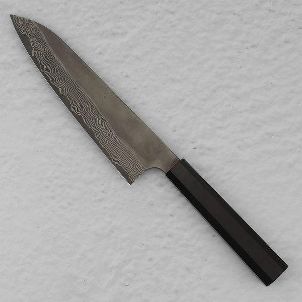 Nigara Hamono Silver#3 Etching Damascus Nóż Szefa kuchni 21 cm