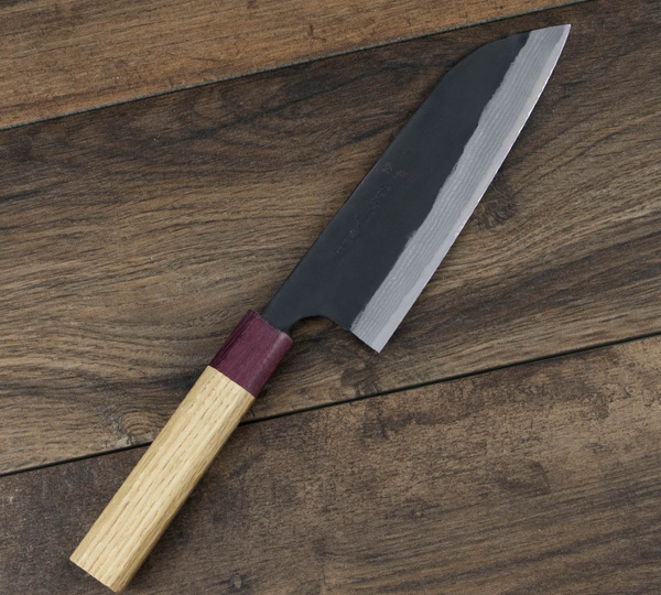 Kunio Ishikawa Aogami#2 Jesion/Pigwa Nóż Santoku 16,5 cm