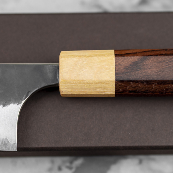 Yoshimi Kato Aogami Super/SS Kurouchi V-Tsuchime Nóż Kiritsuke Gyuto 21 cm