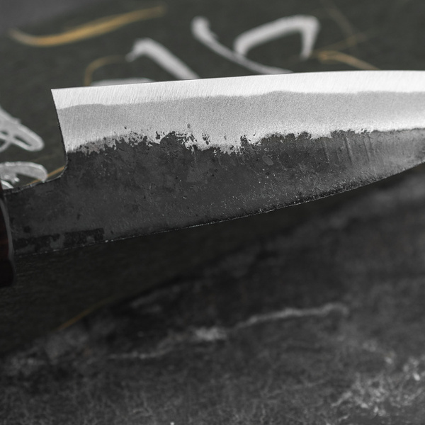 Hatsukokoro Sumi Aogami#2/Iron Kurouchi Nóż do obierania 8 cm