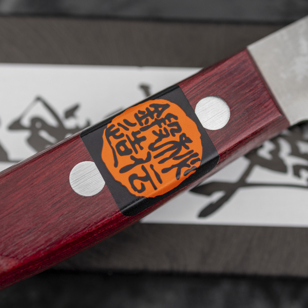 Shigeki Tanaka VG-10 Damascus Red Nóż uniwersalny 12 cm