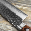 Tsunehisa VG-10 Damascus Brown Nóż Nakiri 16,5 cm