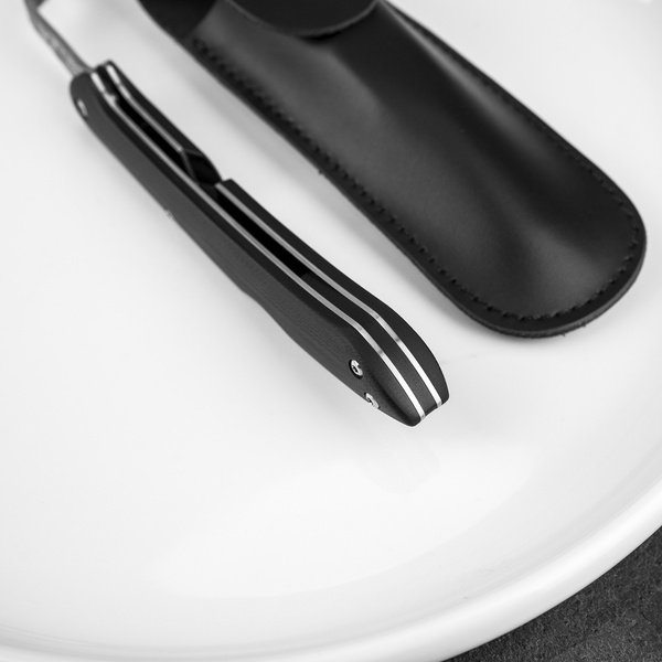 Takeshi Saji SG2 Black Damascus Micarta Składany Widelec