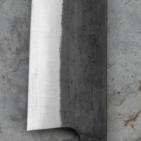 Katsuto Tanaka Shirogami#1/Iron Nóż Bunka 18 cm
