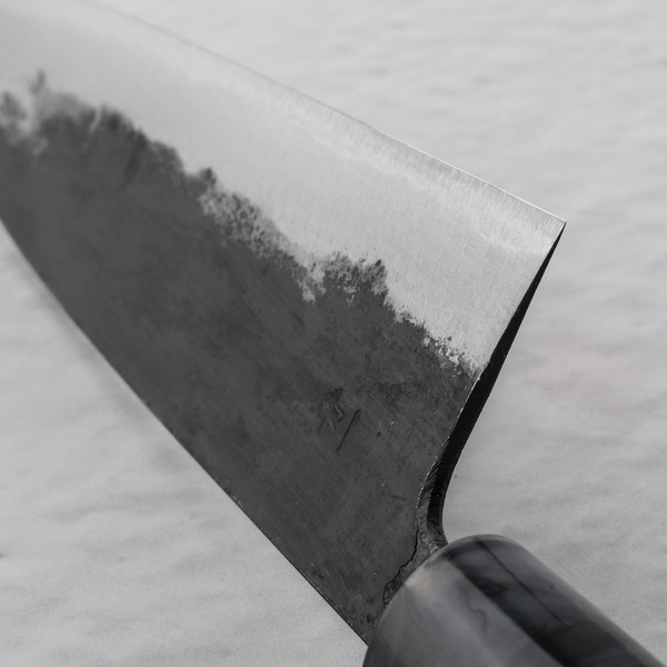 Oul Aogami#1 Buho Kuro Nóż Funayuki 16,5 cm