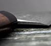 Hideo Kitaoka Nóż Shirogami Satin Deba 18 cm