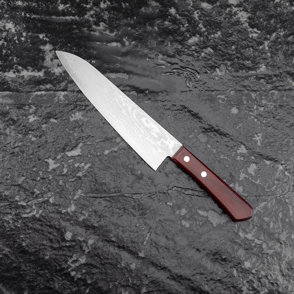 Shigeki Tanaka VG-10 Damascus Red Nóż Szefa kuchni 18 cm