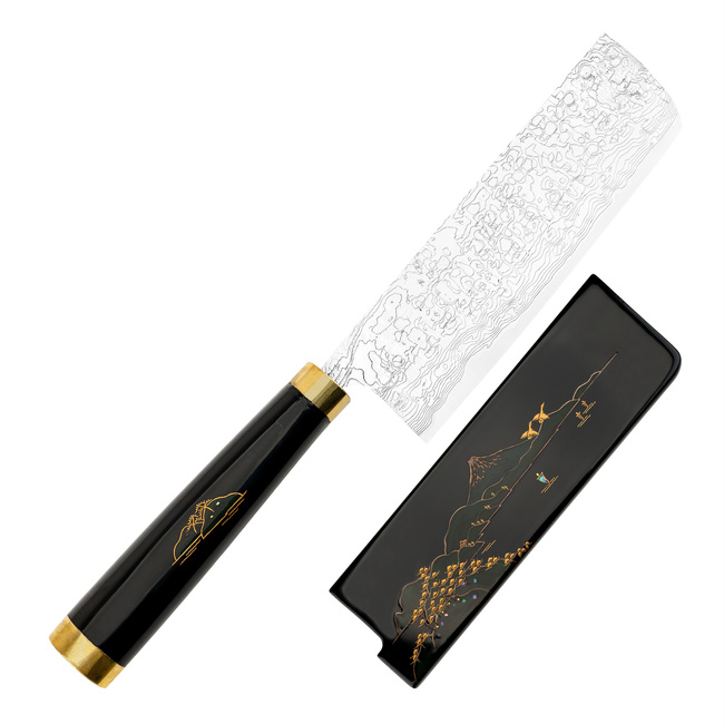 Takeshi Saji Art Fuji Unique R-2 Nóż Nakiri 17 cm + Saya