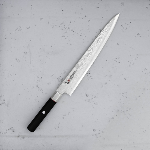Mcusta Zanmai Splash Damascus VG-10 Nóż Sujihiki 27 cm