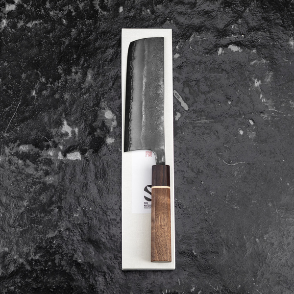 Matsubara Aogami#2/SS Hammered Nóż Nakiri 16 cm