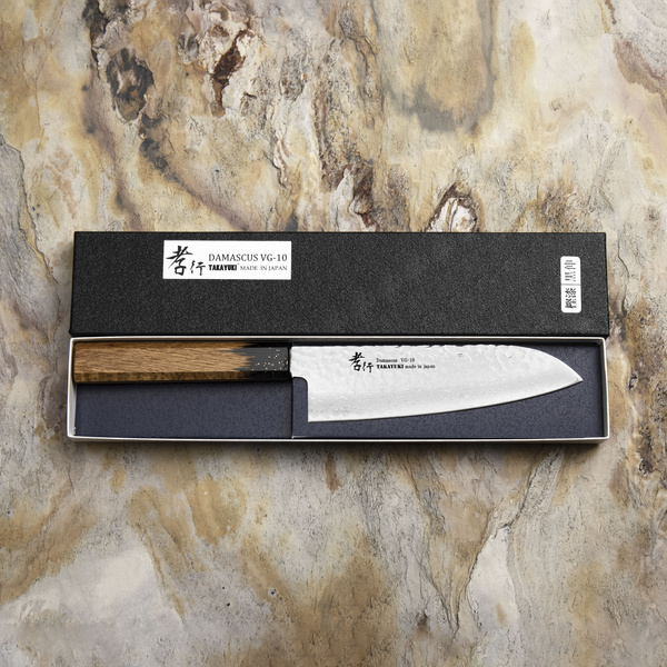 Sakai Takayuki Urushi VG-10 Kokushin Nóż Santoku 17 cm