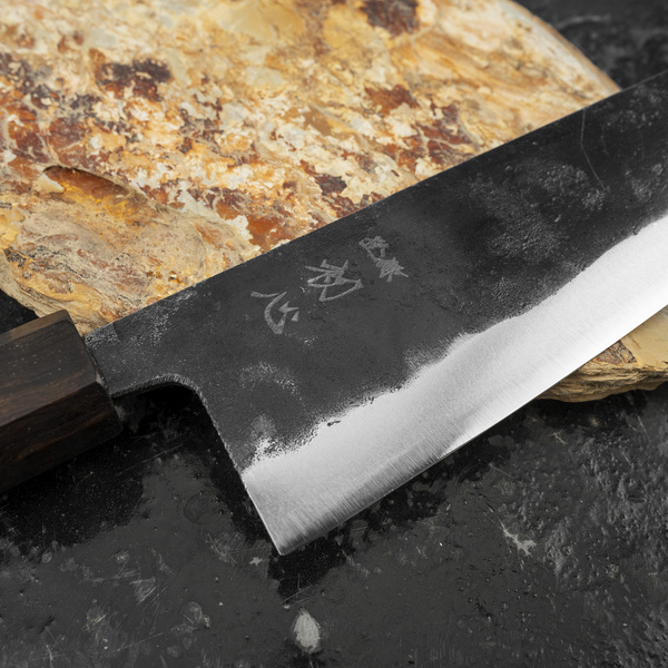 Hatsukokoro Kurogane Aogami#2/Iron Kurouchi Nóż Szefa kuchni 21 cm