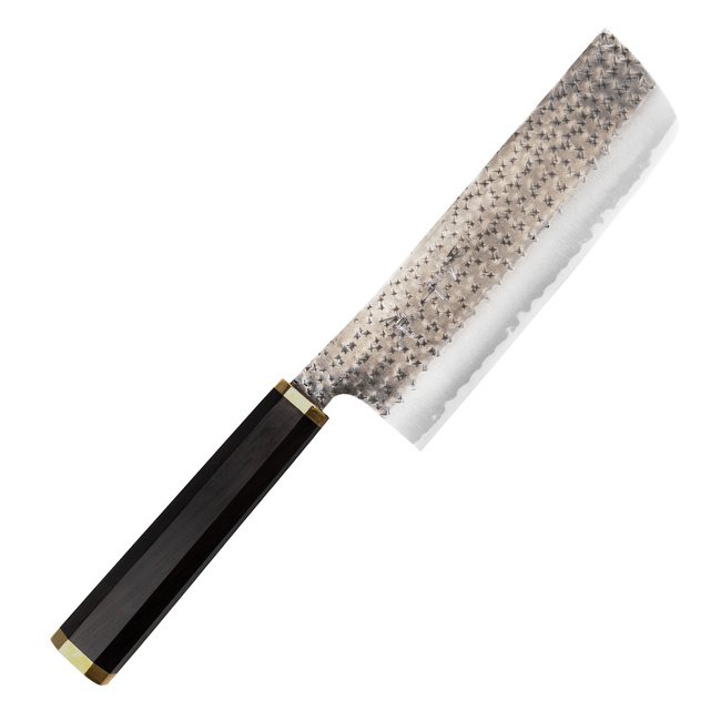 Yu Kurosaki Kokusen Brass Aogami Super/SS Nóż Nakiri 16 cm