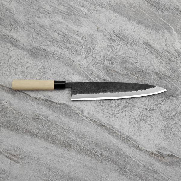 Ittetsu Forge Black Shirogami#2 Nóż Miroshi Deba 24 cm