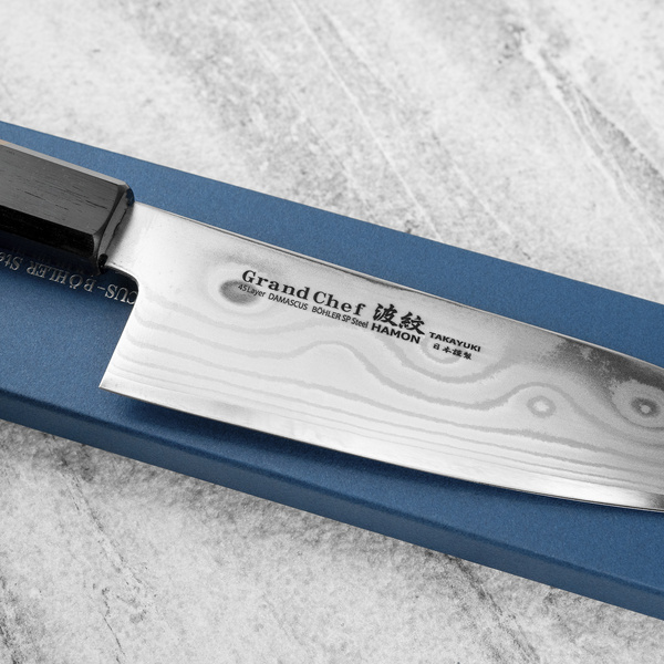Sakai Takayuki GrandChef Bohler N685 Damascus Nóż Santoku 18 cm