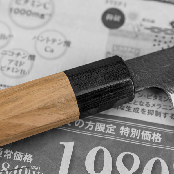 Chozaburo Sekisou Shirogami#2/Iron Nóż Santoku 16 cm
