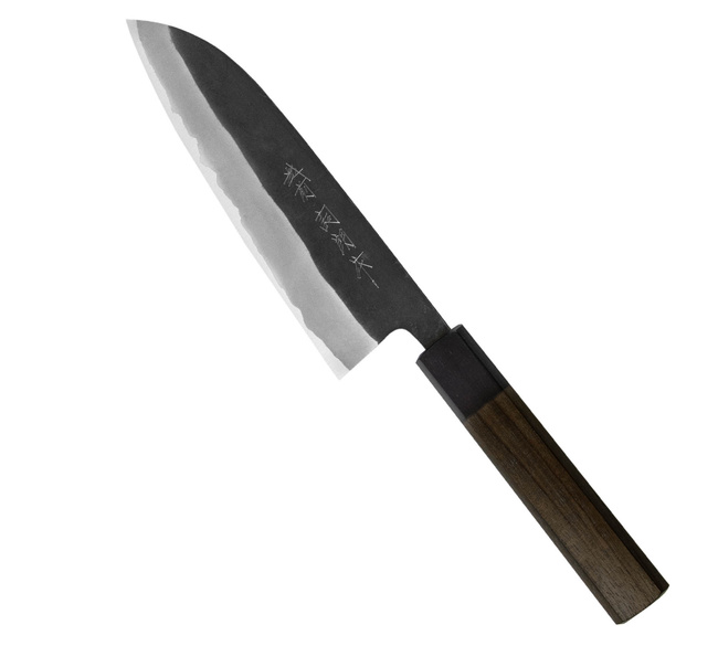 Shiro Kamo Super Aogami/SS Nóż Santoku 16,5 cm